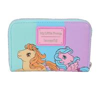 Loungefly Damen Geldbörse für Erwachsene (Unisex) - My Little Pony Fans, Female - Veganes Leder (Polyurethan) - Mehrfarbig - Cartoon - Zip-around - 4 Fächer für Karten - ID-Fenster