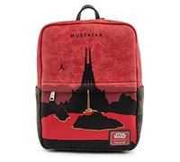 Loungefly Rucksack Star Wars Mustafar Square – 30 cm – Einheitsgröße – Schwarz/Rot