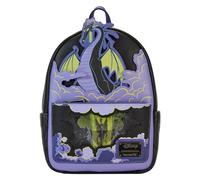 Loungefly Disney Backpack: Maleficent Dragon Lenticular and Glow in The Dark Mini-Backpack - Disney Villains - Amazon-Exklusiv - Niedliche Sammeltasche - Geschenkidee - Offizielle Handelswaren