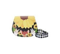 Loungefly Disney by Umhängetasche Bogen Figural Sunflower Strap, Schwarz