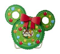 Loungefly Disney Chip n Dale Umhängetasche mit Kranz, Mehrfarbig