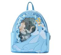 Loungefly Disney Cinderella Princess Lenticular Mini Rucksack | Disney Mini Rucksäcke, Mehrfarbig/Meereswellen (Ocean Tides), Einheitsgröße, Rucksack