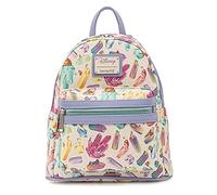 Loungefly Disney Crystal Sidekicks All Over Print Womens Double Strap Shoulder Bag Purse