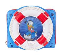 Loungefly Disney Donald Duck Geldbörse mit Reißverschluss zum 90. Jahrestag, Mehrfarbig, Geldbörse mit umlaufendem Reißverschluss