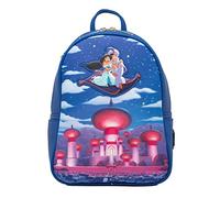 Loungefly Disney Glow in the Dark Aladdin and Jasmine Magic Carpet Ride Women's Double Strap Shoulder Bag Purse