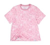 Loungefly Disney Hannah Montana T-Shirt mit gerafftem Saum, rose, L