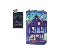 Loungefly Disney Hocus Pocus Sanderson Sisters House Geldbörse mit umlaufendem Reißverschluss, Mehrfarbig/Meereswellen (Ocean Tides), Einheitsgröße, Geldbörse