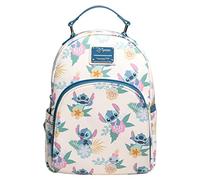 loungefly Disney Lilo & Stitch Hawaiian Flowers Stitch and Scrump AOP Double Strap Shoulder Bag Purse, mehrfarbig, One size