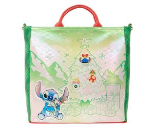 Loungefly Disney Lilo & Stitch Holiday Tote Pin Trader Crossbody Bag 1 Stk.