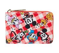 loungefly Disney Mickey and Friends Picknick Basketball Accordion Zip Around Wallet