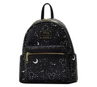 Loungefly Disney Mickey Constellation All Over Print Glow in the Dark Double Strap Shoulder Bag Purse, Schwarz