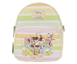 Loungefly Disney Mickey & Friends Rainbow Stripes Convertible Mini Backpack & Crossbody Bag - WDBK1271 1 Stk.
