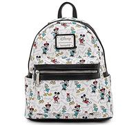 Loungefly Disney Mickey Minnie Mouse Donald Daisy Mini Backpack Handbag White