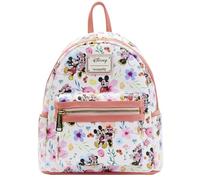 Loungefly Disney Mickey Minnie Mouse Mini Rucksack Handtasche AOP Floral, Mehrfarbig, Mini, Mini Rucksack