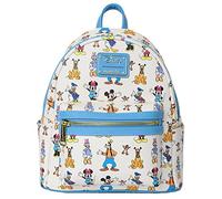 Loungefly Disney Mickey Mouse Friends Vorwärts und Rückwärts Mini Rucksack Geldbörse Blau Mini Rucksack