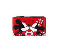 Loungefly Disney Mickey und Minnie Valentines Flap Wallet Mickey und Minnie Mouse One Size, Rot/Ausflug, einfarbig (Getaway Solids), Einheitsgröße, Geldbörse mit Reißverschluss