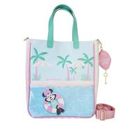 Loungefly Disney Minnie Mouse Poolside Tragetasche mit Münztasche, Blau, Einheitsgröße