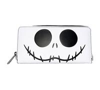Loungefly Disney Nightmare Before Christmas Jack Skellington Cosplay Zip Around Wallet, Black, M, Zippered Wallet