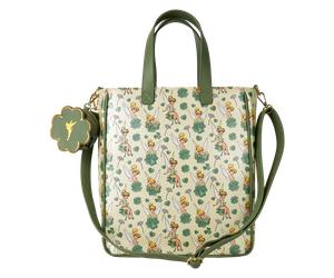 Loungefly Disney Peter Pan Tinker Bell Clover All-Over Print Tote Bag With Coin Bag 1 Stk.