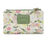 Loungefly Disney Peter Pan Tinkerbell Floral Zip Around Wallet Green Casual