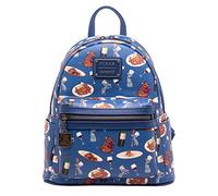 Loungefly Disney Pixar Ratatouille Remy und Emile Allover Print Damen Schultertasche mit Doppelriemen, mehrfarbig, mehrfarbig