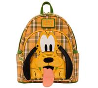 Loungefly Disney Pluto 95th Anniversary Plaid Mini Backpack