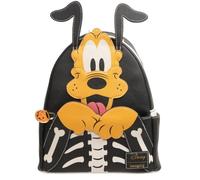Loungefly Disney Pluto Skellington Mini-Rucksack, leuchtet im Dunkeln, Entertainment Earth Exclusive