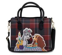 Loungefly Disney Lady And The Tramp Plaid Dinner Crossbody