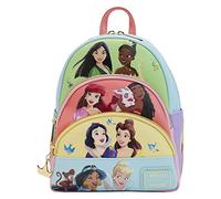 Loungefly Disney Triple Pocket Mini Backpack Princess Collage Nue offiziell One Size