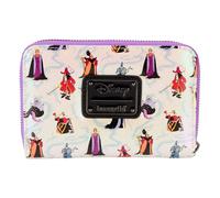 Loungefly Disney Villains Schillernde Geldbörse mit umlaufendem Reißverschluss