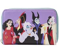Loungefly Disney Villains Geldbörse mit Reißverschluss, Mehrfarbig, Einheitsgröße, Geldbörse mit umlaufendem Reißverschluss