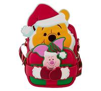 Loungefly Disney Winnie Puuh Santa Winnie und Ferkel Crossbuddies Umhängetasche mit Münztasche