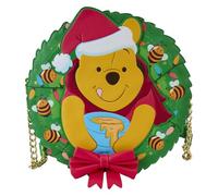 Loungefly Disney Winnie the Pooh Stuck in Wreath Glow Crossbody Bag, Mehrfarbig/Meereswellen (Ocean Tides), Einheitsgröße