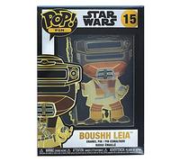 Loungefly Funko POP! Enamel Pin: Boushh Princess Leia - Prinzessin Leia - Star Wars Emaille-Nadeln - Niedliche Brosche Zum Sammeln - Für Rucksäcke & Taschen - Geschenkidee - Offizielle Handelswaren