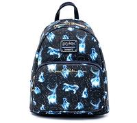 Loungefly Harry Potter Expecto Patronus Damen Schultertasche mit Doppelriemen, Allover-Print, Mehrere Farben, Einheitsgröße, Rucksack