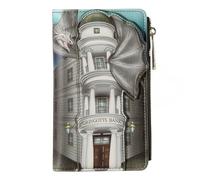 Loungefly Harry Potter Gringotts Bank and Dragon Wallet, Mehrfarbig/Meereswellen (Ocean Tides), Snap