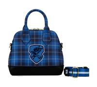 Loungefly Harry Potter Ravenclaw Patch Varsity Plaid Umhängetasche, Mehrfarbig/Meereswellen (Ocean Tides)