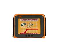 Loungefly Marvel Loki TVA Miss Minutes Ziparound Geldbörse, Orange/Abendrot im Zickzackmuster (Sunset Chevron), Standard