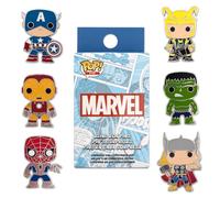 Loungefly Marvel POP! Enamel Pin - 1 of 12 to Collect - Styles Vary - Avengers - Blind Box - Emaille-Nadeln - Niedliche Brosche Zum Sammeln - Für Rucksäcke & Taschen - GeschenkideeFans