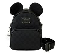 Loungefly Mini-Rucksack & Umhängetasche Mickey Mouse – Karierte Textur, wandelbar