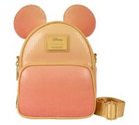Loungefly Mini-Rucksack & Umhängetasche Disney Mickey Mouse – Pailletten, wandelbar, Multicolor