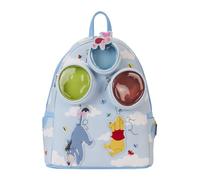 Loungefly Mini-Rucksack mit Winnie Puuh und seinen Freunden, schwimmende Luftballons, Mehrfarbig