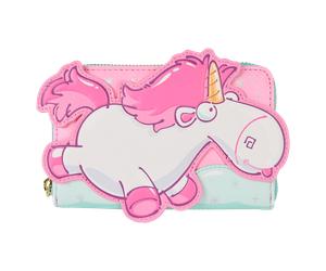 Loungefly Minions Fluffy Unicorn Rainbow Glitter Zip Around Wallet 1 Stk.