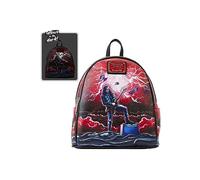 Loungefly Netflix Stranger Things Eddie Mini Rucksack TV Show Rucksäcke, Mehrfarbig/Meereswellen (Ocean Tides), Einheitsgröße