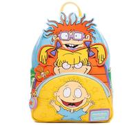 Loungefly Nickelodeon Rugrats Tommy, Chuckie und Angelica Damen-Rucksack mit drei Taschen