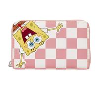 Loungefly Nickelodeon Spongebob Schwammkopf - Patrick Star - karierte Geldbörse mit Reißverschluss und 4 Kartenfächern - ideal für Kinder und Erwachsene - Sammelbrieftaschen