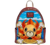 Loungefly One Piece Thousand Sunny Ship Mini-Rucksack, Kunstleder, mehrfarbig, Entertainment Earth exklusiv, 26,7 x 19,1 x 16,5 cm
