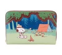Loungefly Peanuts 50th Anniversary Snoopy's Beagle Scouts Zip Around Wallet, bunt, Talla única, Casual