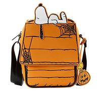 Loungefly Peanuts Great Pumpkin Snoopy Doghouse Damen Crossbody, Mehrfarbig, 6" W x 8.25" H x 3" D