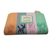 Loungefly Pokemon Eeveelutions Pastels Geldbörse mit umlaufendem Reißverschluss